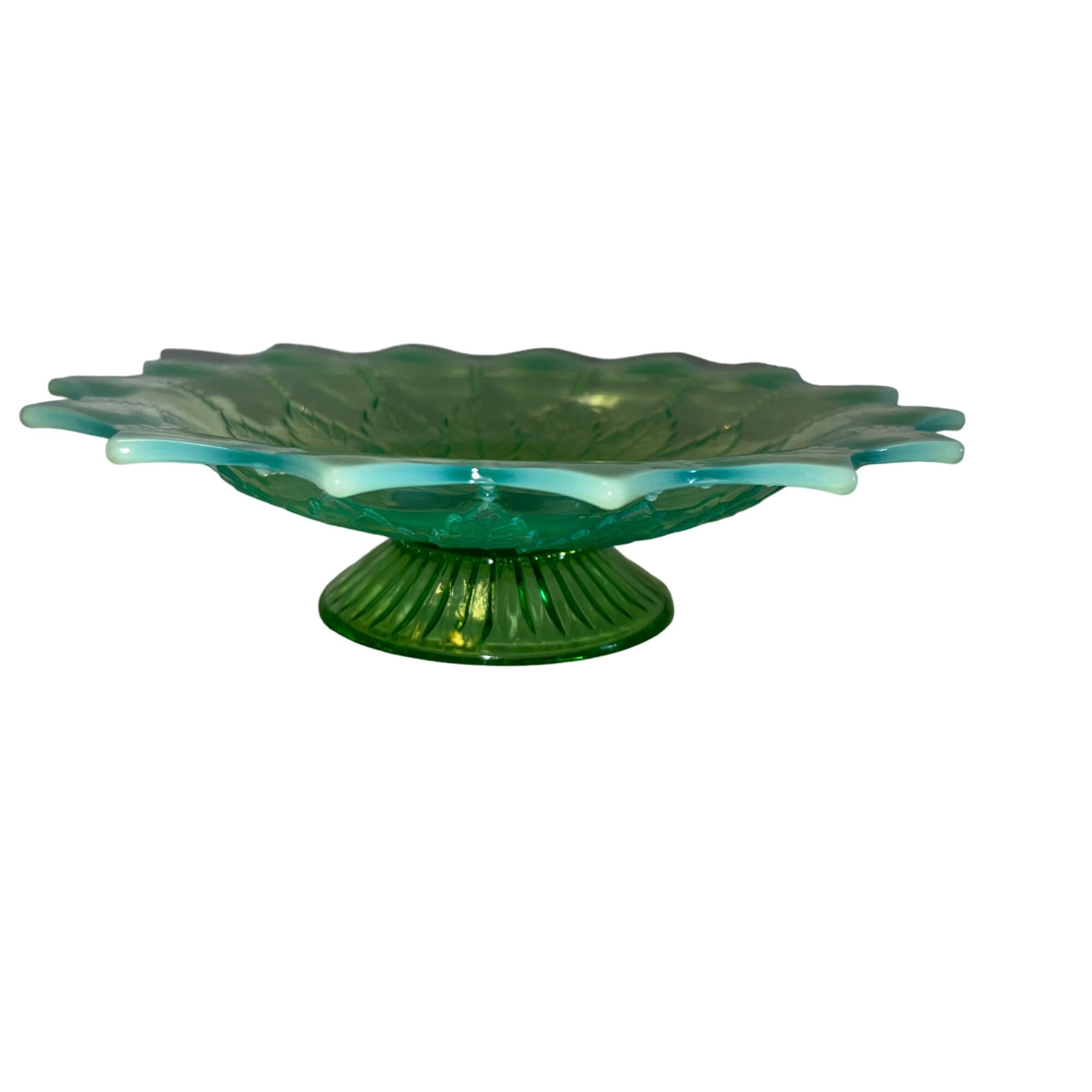 ヴィンテージ ノースウッド リーフ アンド ビーズ グリーン オパール