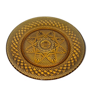 Vintage Luminarc Amber Salad Plates #25