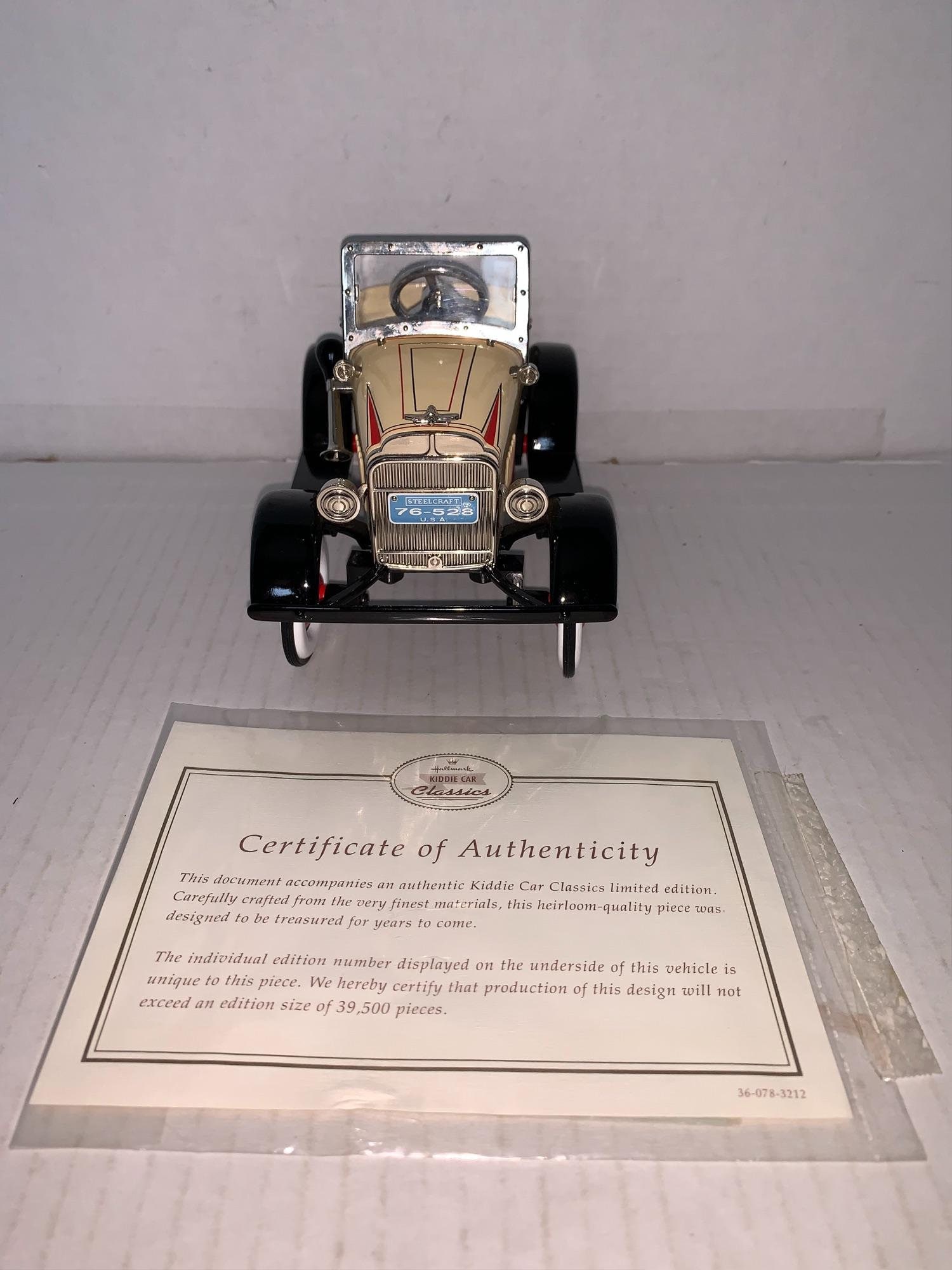 Hallmark Kiddie Car Classic 1929 Steelcraft by Murray Roadster - Etsy