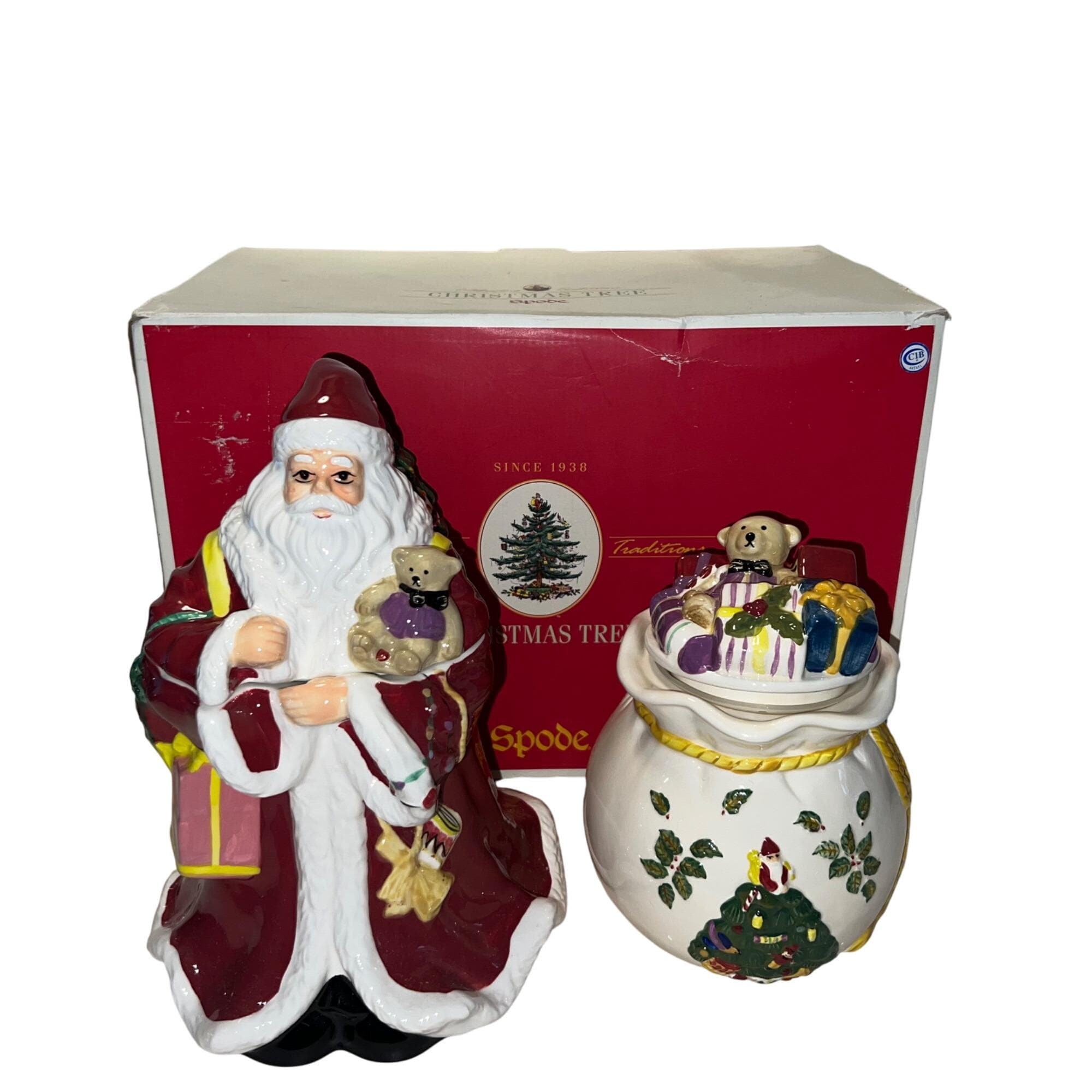 Spode クリスマスツリー サンタクロース クッキージャー 新品 【公式通販】