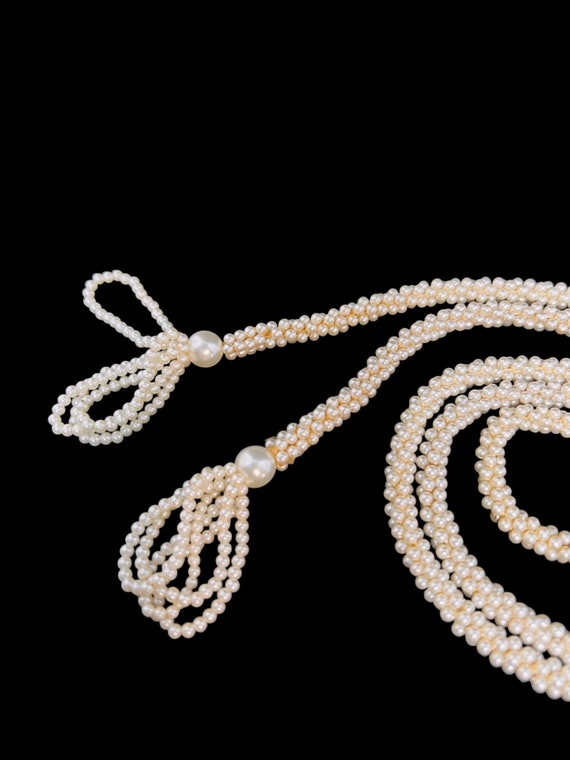 Single Strand Faux Pearl Necklace (4899) - image 5