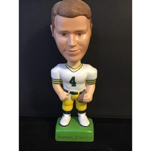 NFL Brett Favre Bobble Head Collectable Porcelain Doll 1996