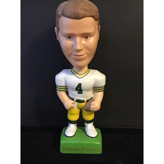 NFL Brett Favre Bobble Head Collectable Porcelain Doll 1996 - Etsy