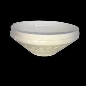 Vintage Indiana Milk Glass Laurel Leaf Pattern Serving Bowl
