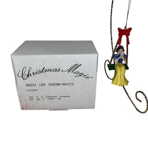Vintage Disney Christmas Magic Snow White Ornament