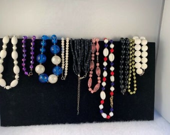 Vintage Lot Of 10 Beaded Necklaces (809)