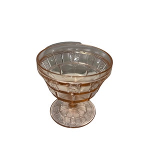 Vintage Jeanette Glass Doric Pink Champagne/ Tall Sherbet