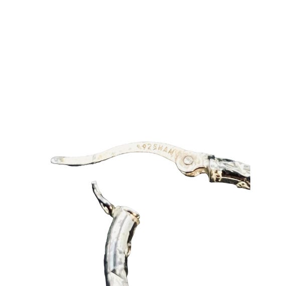 Carleen Hammered 925スターリングシルバーフープイヤリングDainty fineジュエリーレディースガールズ SALEシルバー925  フープ イヤーカフ シルバー 銀