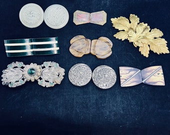 Lot of 8 Vintage Belt Buckles
