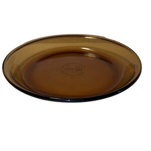 Vintage Anchor Hocking Amber Pie Plate 9&quot;
