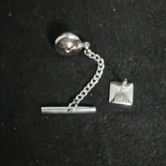 Vintage Anson Sterling Square Tie Tack (2888) - image 5