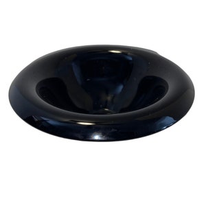 Vintage Black Amethyst Round Serving Bowl 9&quot;