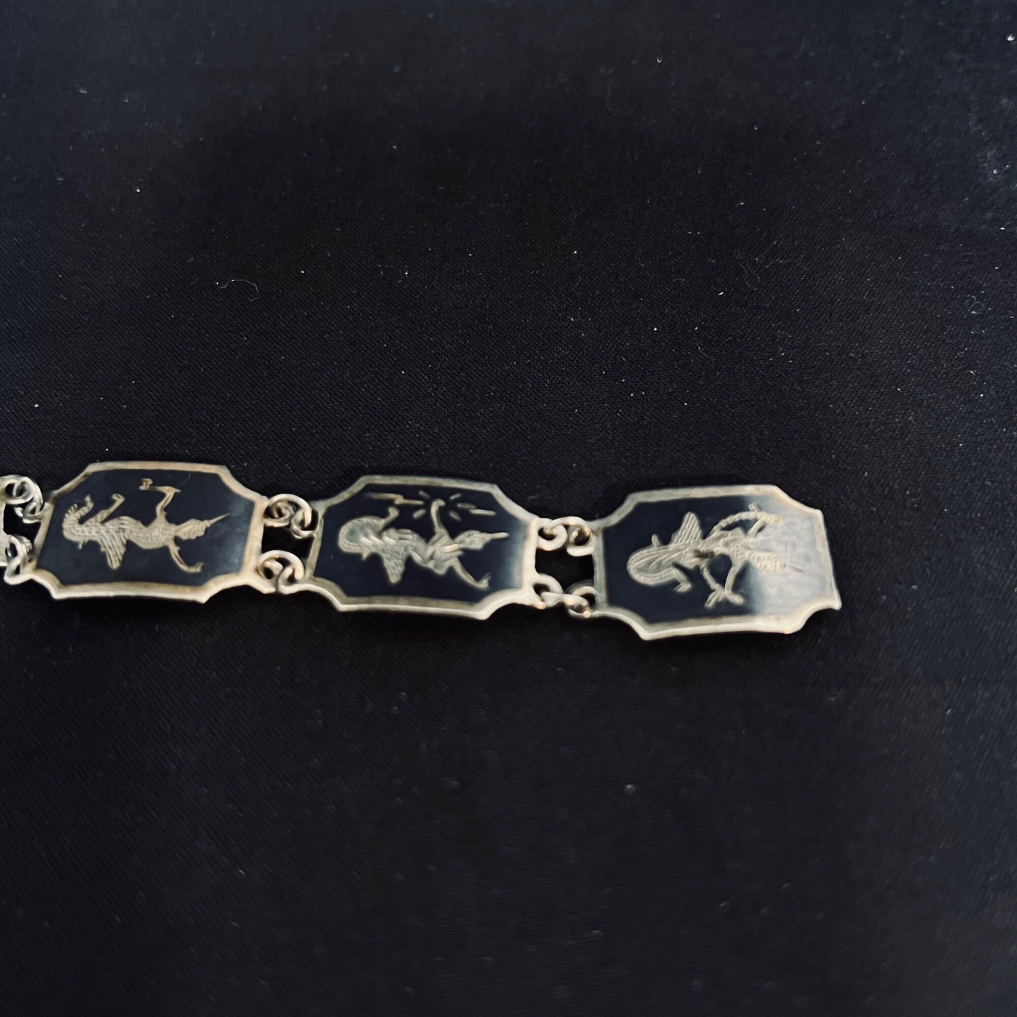 Vintage Siam Goddess Sterling Silver Bracelet (5000) - Etsy Canada