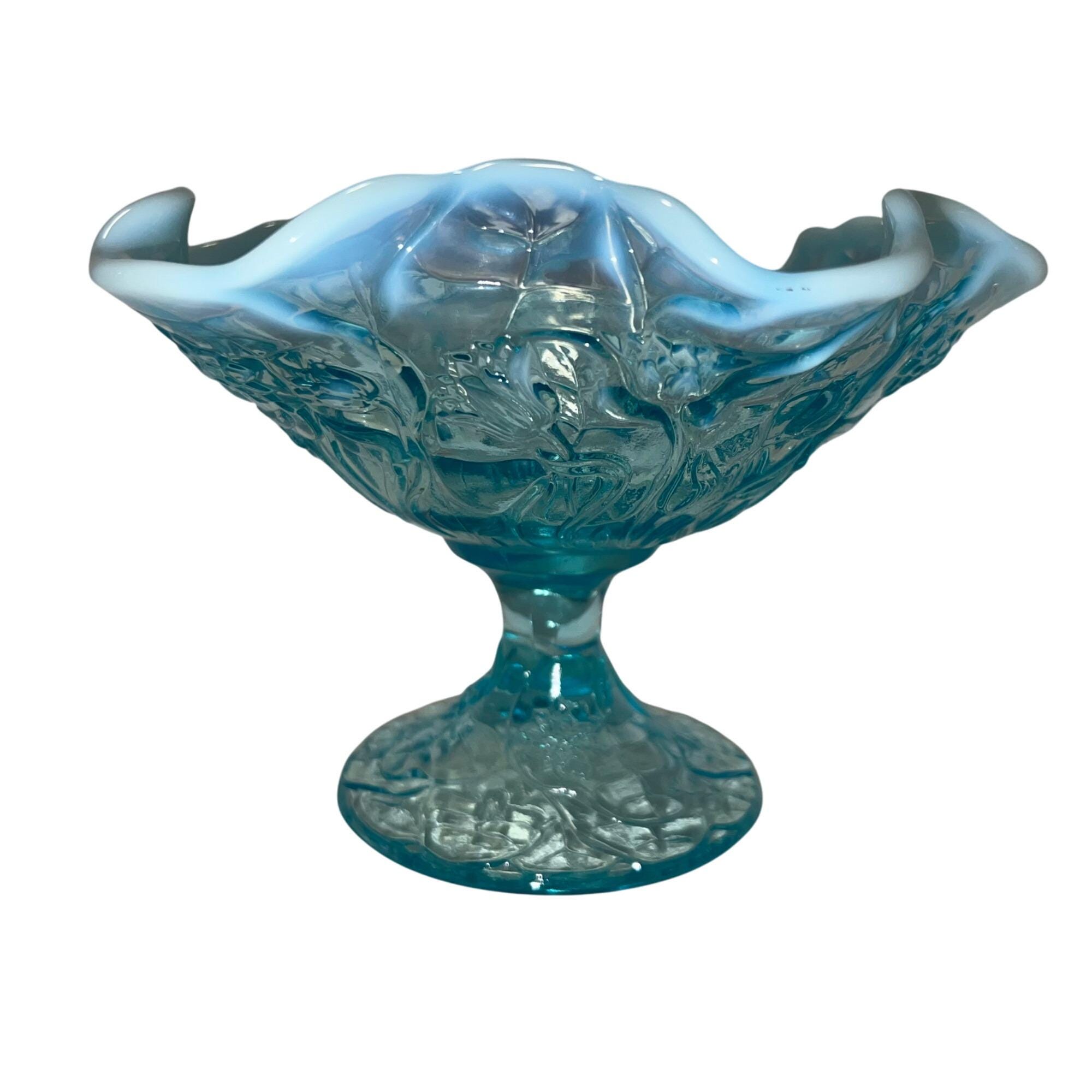 ヴィンテージ フェントン ウォーターリリー アクアブルー オパール