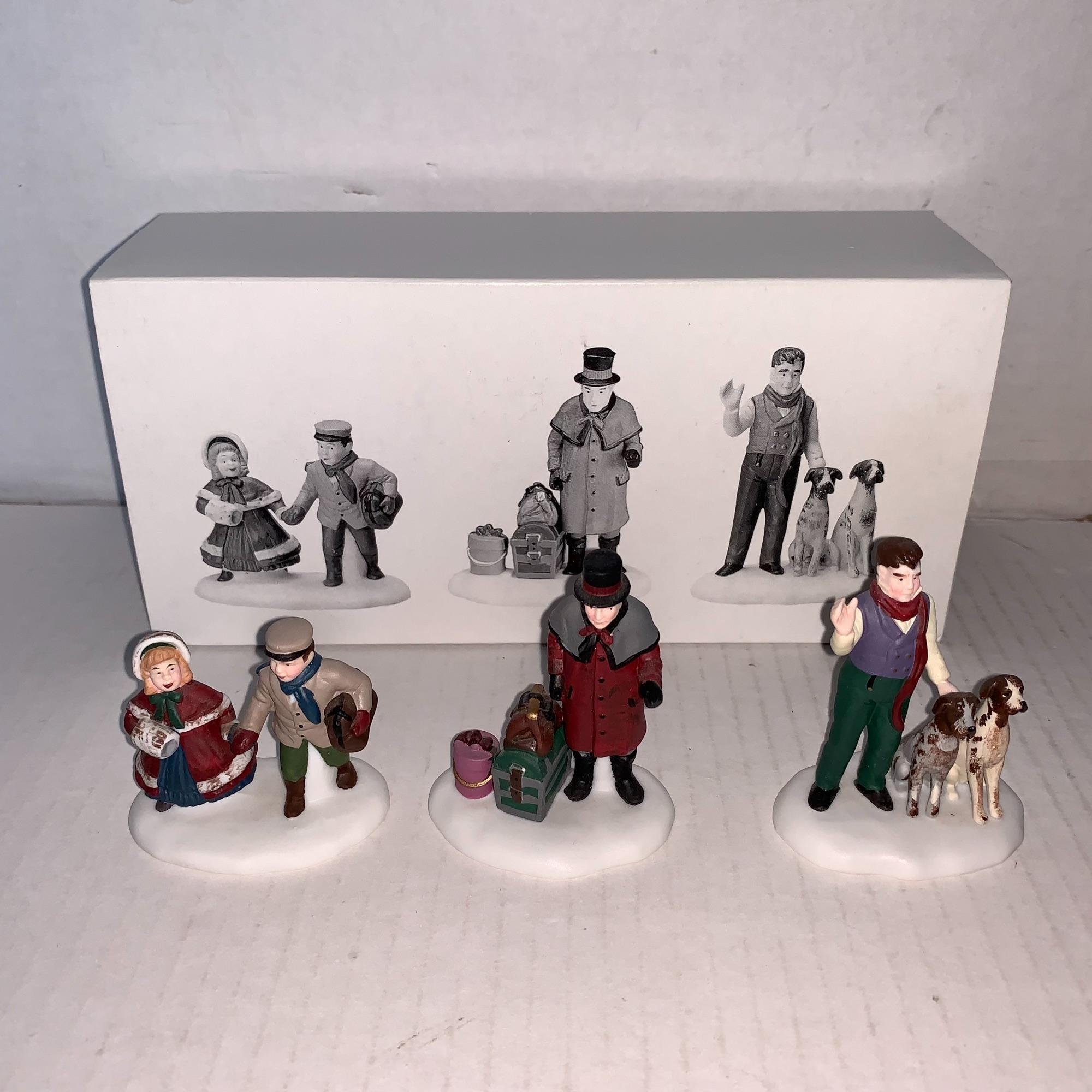 Dept 56 Heritage Village Vision of A Christmas Past Set of 3
