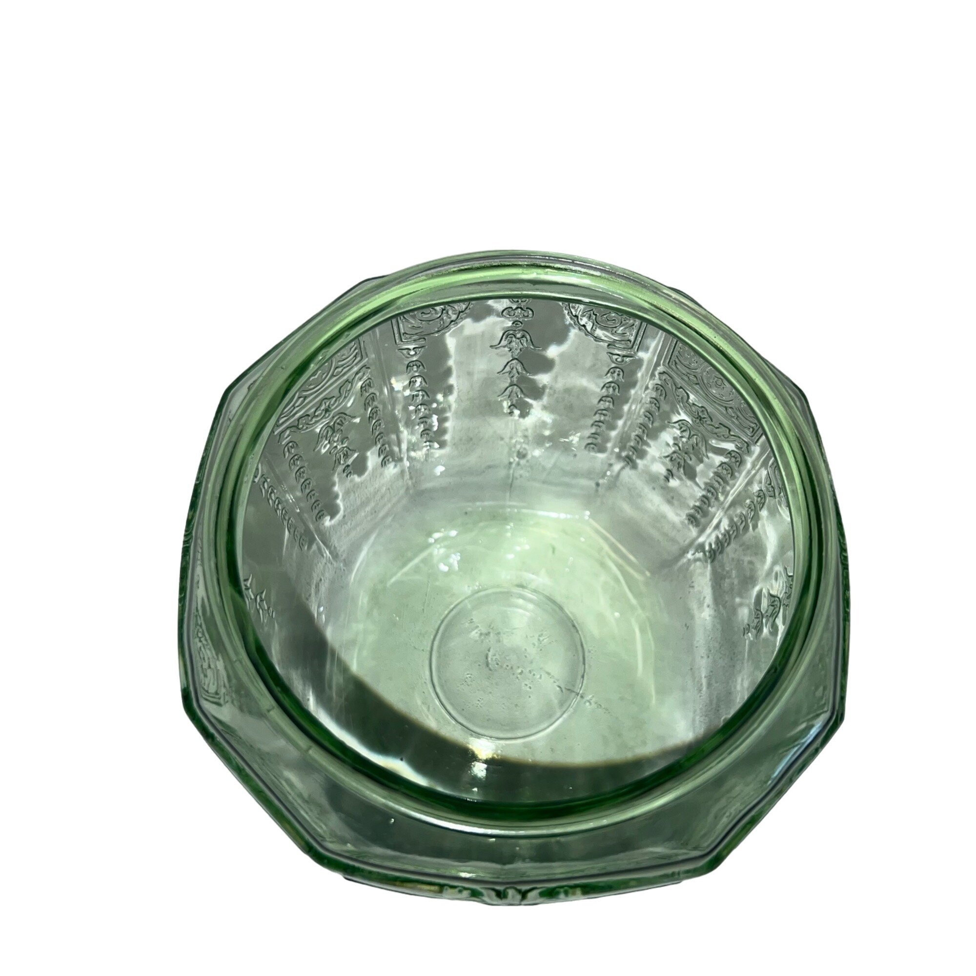 ヴィンテージ アンカーホッキング プリンセス グリーン クッキージャー