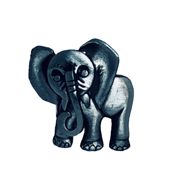 AJR Company Silver Tone Elephant Brooch