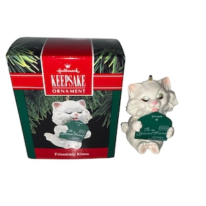 Hallmark Keepsake Ornament Friendship Kitten 1990