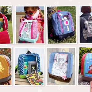 Rucksack KlapPack Nähanleitung & Schnittmuster für 2 Größen DEUTSCH Bild 2