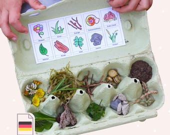 Druckvorlagen Natur-Bingo für Kinder