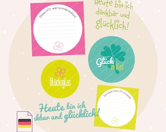 Digistamp Glücksglas der Dankbarkeit