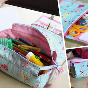 Utensilo-Tasche &quot;Kreativ3&quot; (Nähanleitung und Schnittmuster) DEUTSCH