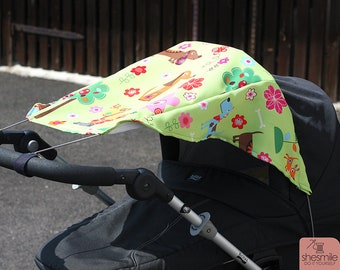 Sonnensegel für den Kinderwagen (Nähanleitung und Schnittmuster) DEUTSCH