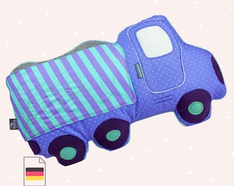 Schnittmuster Kipplaster-Kuschelkissen "Karl"
