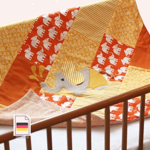 Schnittmuster Krabbel-Patchworkdecke "Stripes"