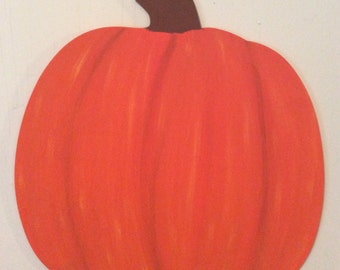 Pumpkin Door Hanger; Hand Painted Door Hanger; Reversible Door Hanger; Halloween; Jack-O-Lantern; Halloween Decor; Fall Decoration