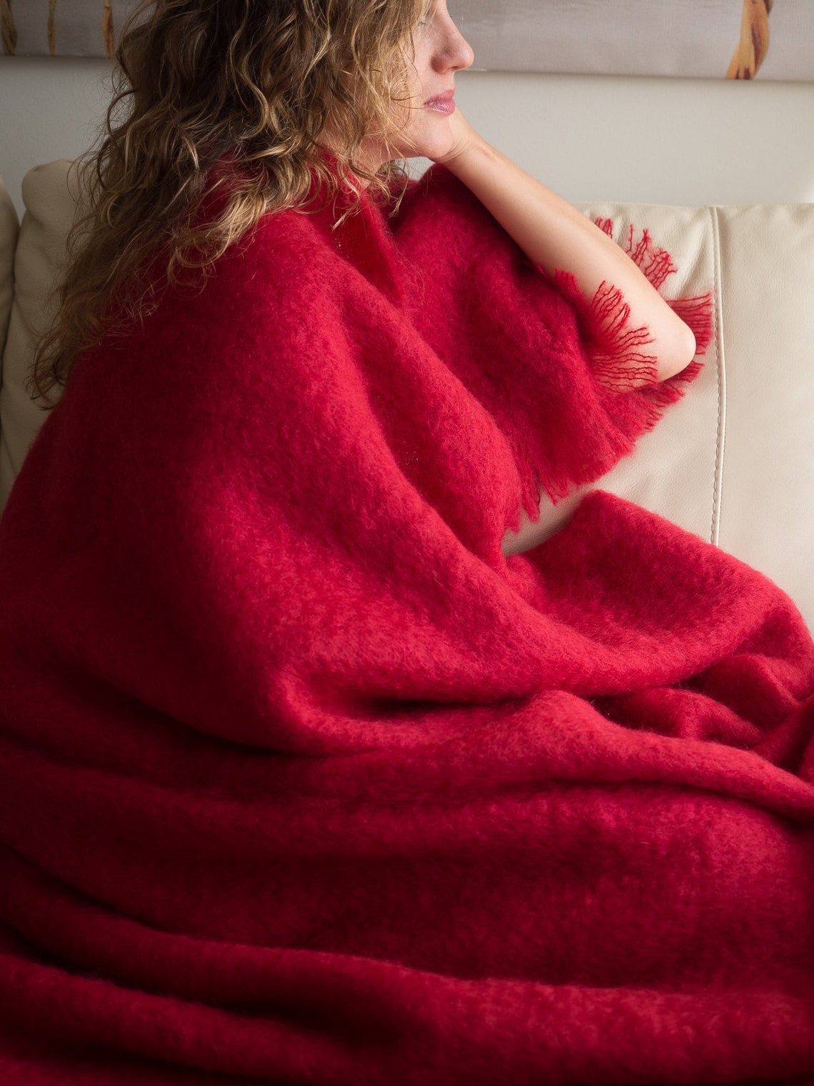 Mohair blanket throw handmade 100 angora goat Luxury Etsy