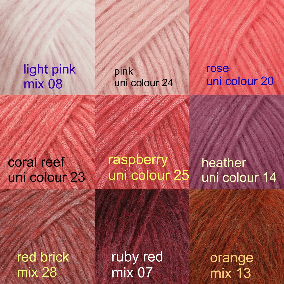Drops Air Yarn Color 23 Coral Reef Baby Alpaca Wool Blend Etsy Canada
