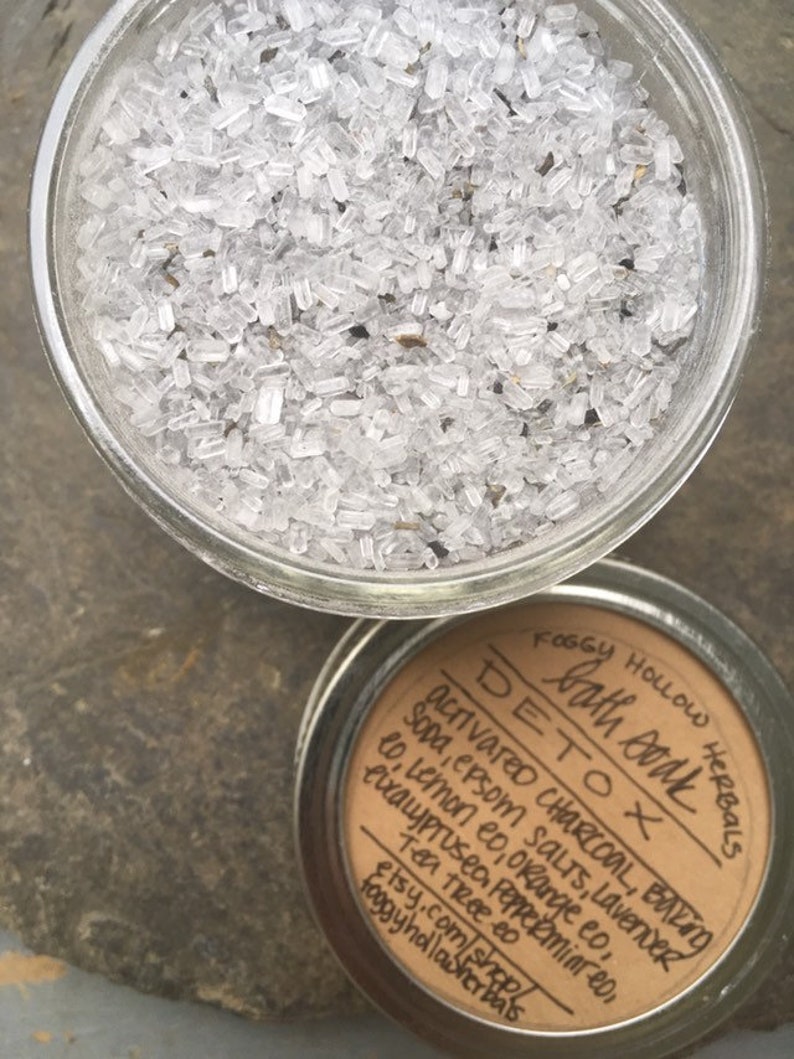 Detox Activated Charcoal Bath Soak Etsy