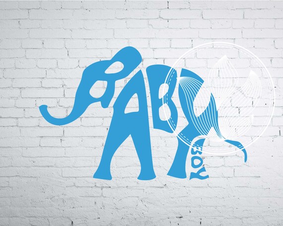 Download Png Gender Reveal Eps Svg Elephant Word Art Papa Dxf Baby Boy Elephant Overlay Elephant Family Holding Tails Mama Clip Art Art Collectibles