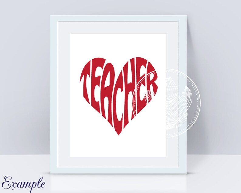 Download Teacher Word Art Teacher Svg Dxf Eps Png Jpg Teacher logo | Etsy