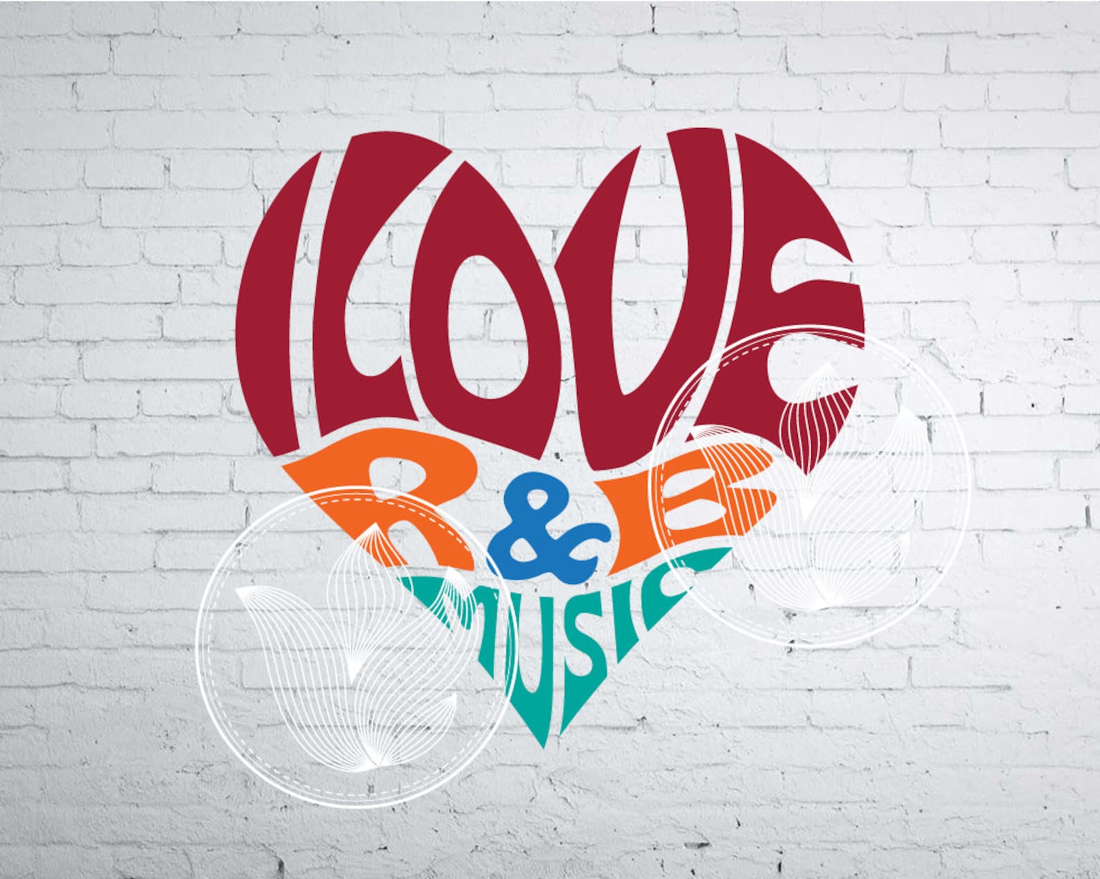 I love R&B music Word Art Svg Dxf Eps Png Jpg Logo design Etsy