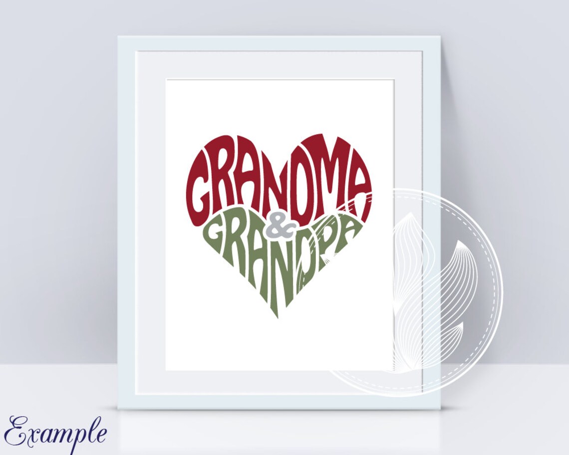 Opa & opa Word Art opa Svg Dxf Eps Png Jpg Grootouders Logo Etsy