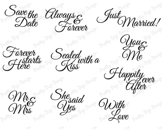 wedding words overlays black and white png word overlays etsy words to white wedding