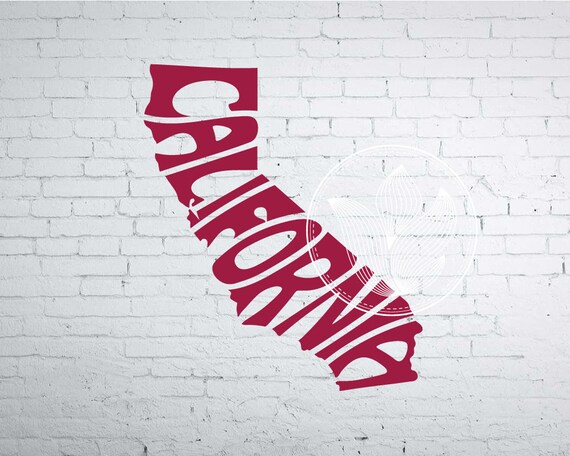 California decor California logo design California Word Art California word in heart shape California Svg Dxf Eps Png Jpg