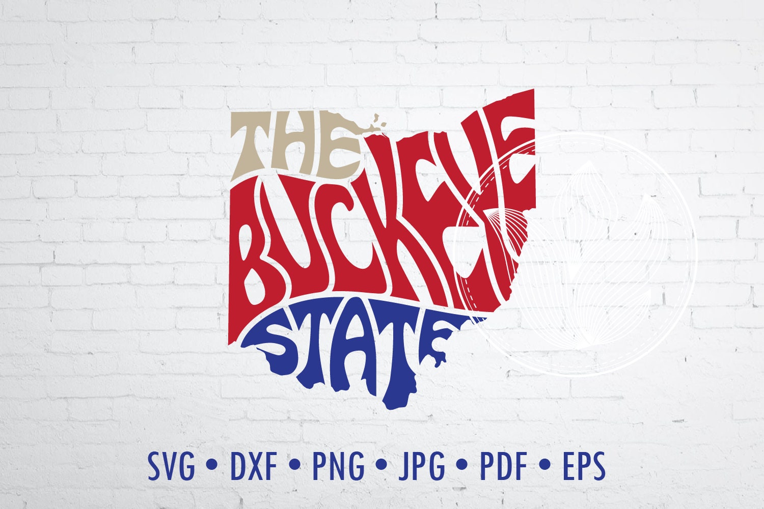 The Buckeye State Word Art Ohio Svg Dxf Eps Png Jpg Cut Etsy