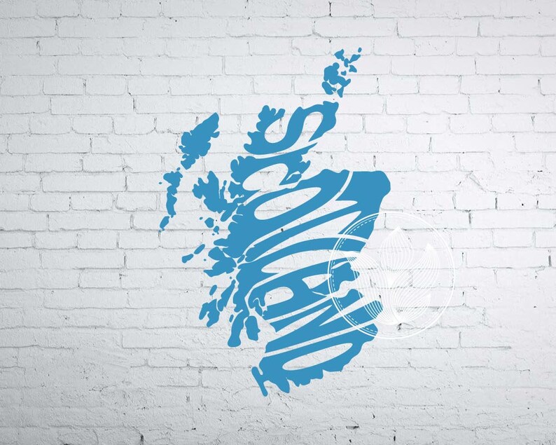 Scotland Word Art Scotland Svg Dxf Eps Png Jpg Scotland logo | Etsy