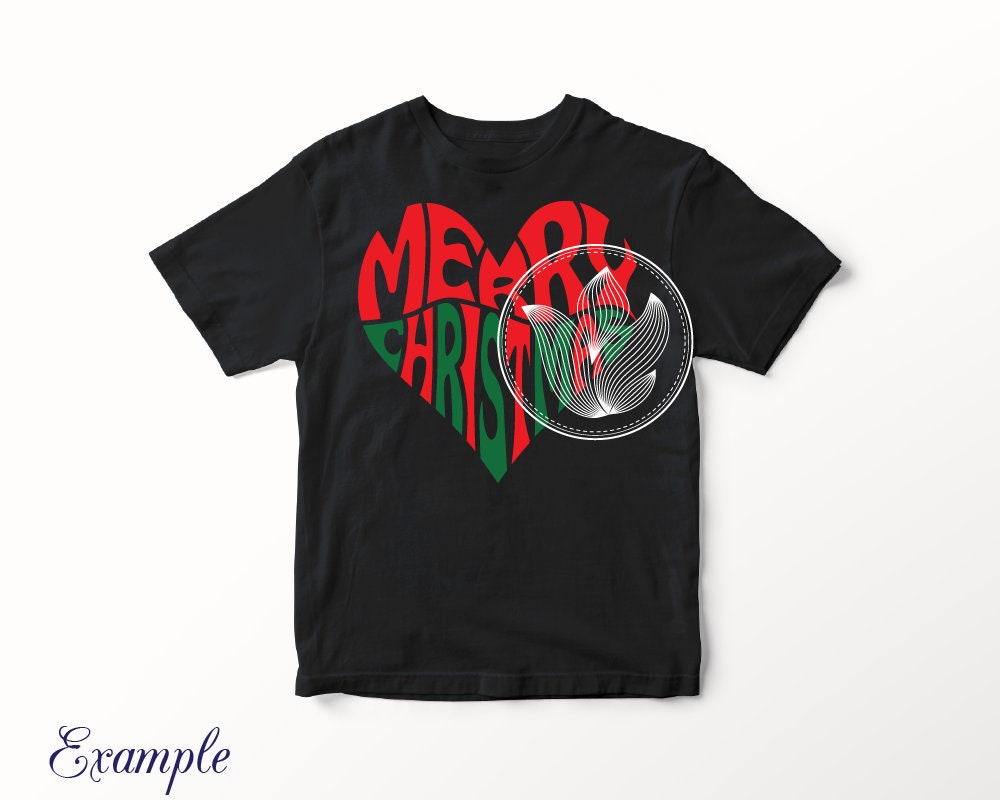 Digital Merry Christmas Word Art Merry Christmas Jpg Png - Etsy