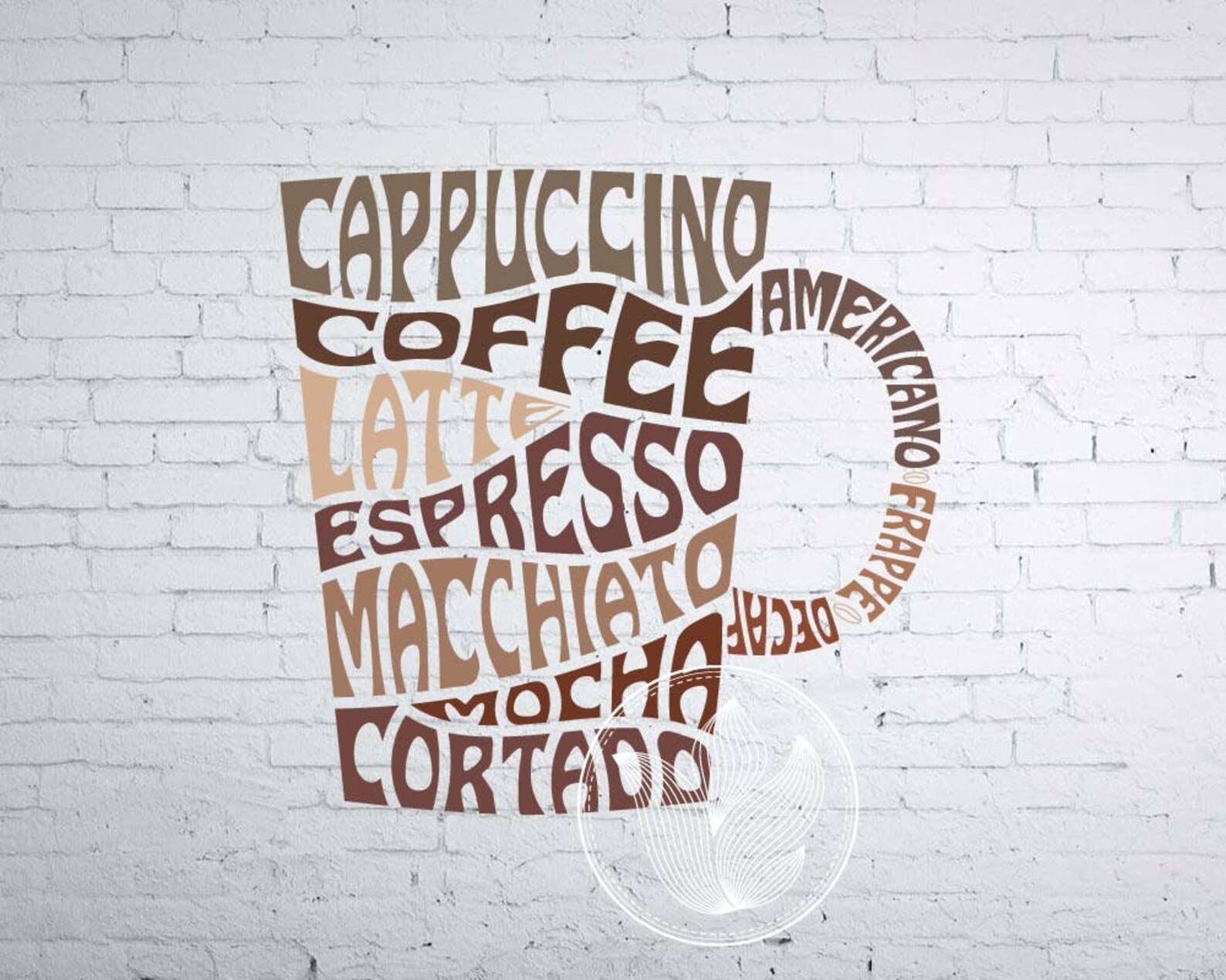 Coffee Mug Word Art Coffee mug jpg png eps svg dxf Etsy