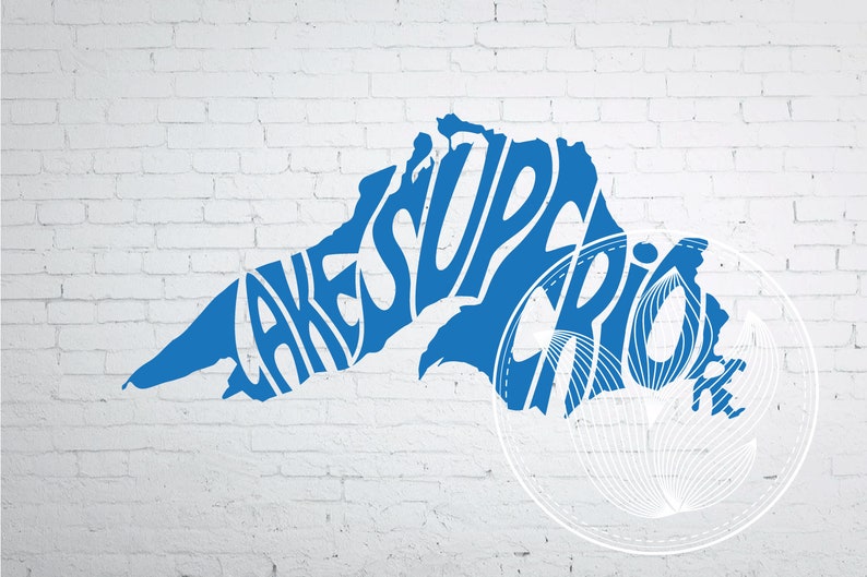 Download Lake Superior Word art Svg Dxf Eps Png Jpg T-shirt ...