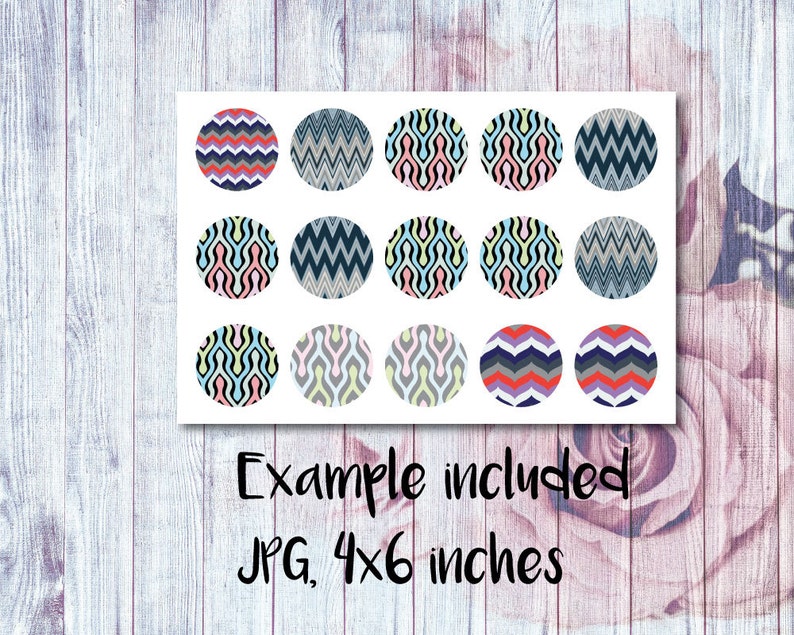 1 Inch Circle Page Template PNG Bottle Cap Template PSD Etsy