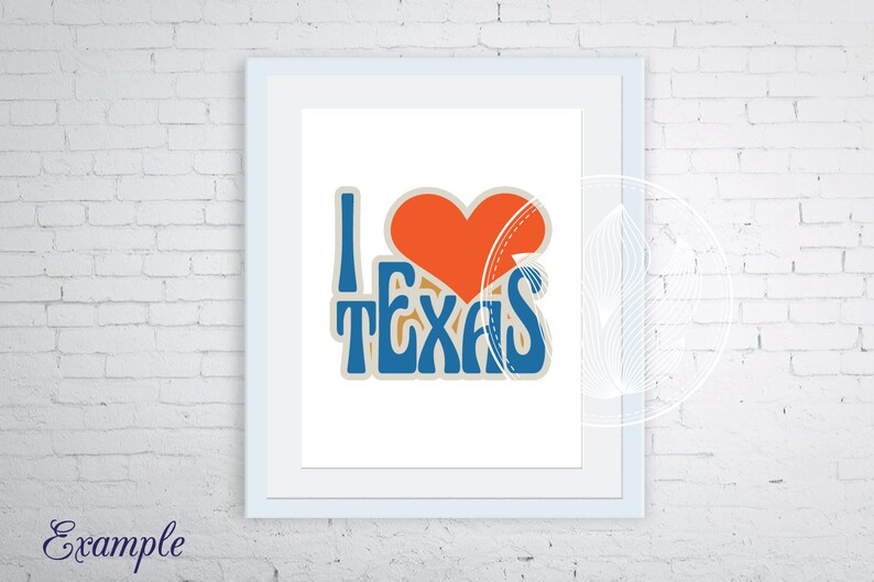 Download I love Texas Word Art Svg Dxf Eps Png Jpg T-shirt Typography | Etsy