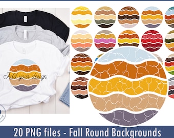 Fall Round Distressed Backgrounds