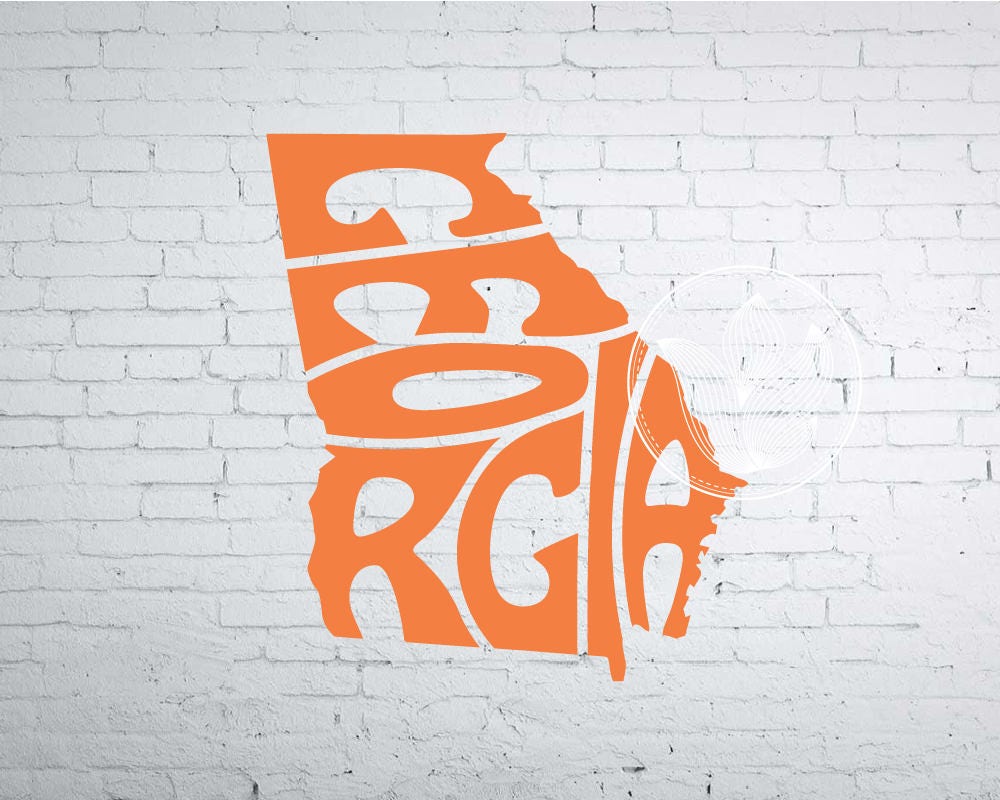 Digital Georgia Word Art Georgia jpg png eps svg dxf | Etsy