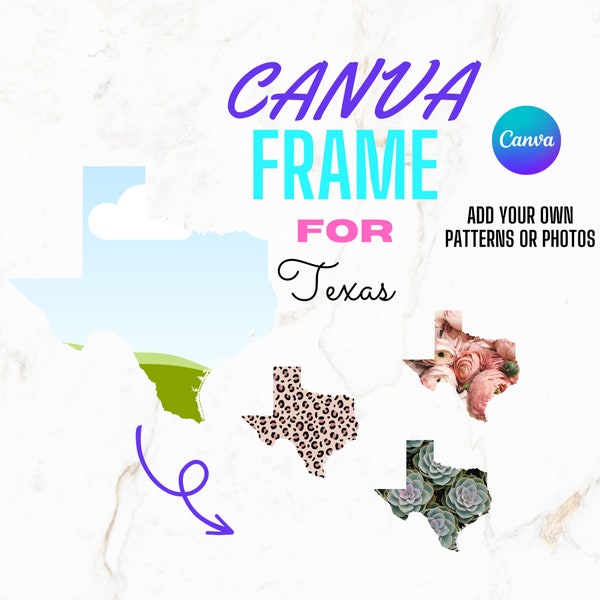 Canva Frame for Texas Digital Template