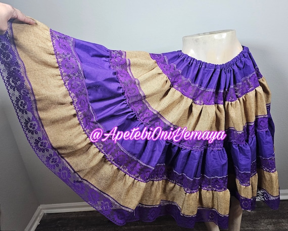 Saco Purple Silk St. Lazaro Azojano Skirt Saya pa… - image 3